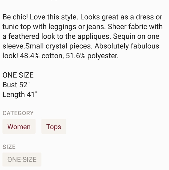 Mixed media tunic - Picture 2 of 8